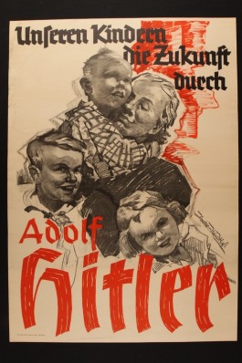 Posters die Duitsers moet laten geloven dat ze het onder Adolf Hitler heel goed krijgen (USHMM)