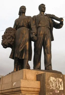 Socialistisch Realisme Monument in Charkov