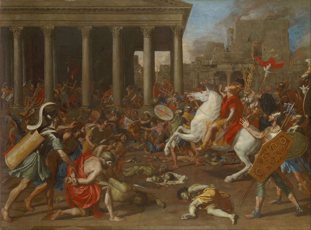 The Destruction of the Temple of Jerusalem (1638) - Nicholas Poussin. (Kunsthistorisches Museum, Vienna)