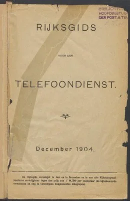 Een van de gedigitaliseerde telefoonboeken (KB)