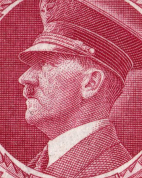 Adolf Hitler op een postzegel uit 1944