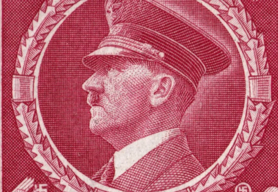 Adolf Hitler op een postzegel uit 1944