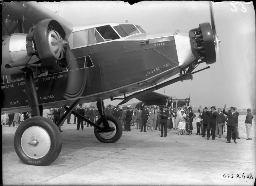 De eerste transatlantische vlucht vond plaats op 15 december 1934 (blog.klm.com)