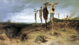 Gekruisigde slaven in het oude Rome (Fyodor Bronnikov, 1878)