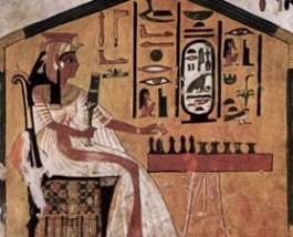 Nefertiti speelt Senet