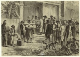 Voormalige slaven stemmen in New Orleans, 1867