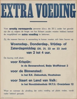 Massavoeding Dordrecht - Drukkerij J. de Longte, juni 1945