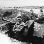 2 cm Flakgeschut bij de zomerdijk aan de Ijssel in Westervoort. Gelders Archief, nr. 1560-1818. Foto: onbekend | 1944