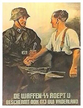 Wervingsaffiche Waffen SS voor Vlaamse vrijwilligers (Bron: Deutsches Historisches Museum)