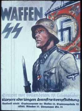 Propaganda-affiche voor de Waffen SS. Datum onbekend. - cc