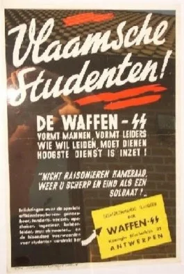 Propaganda Waffen SS gericht aan de Vlaamse studenten (Bron : privé archief familie Daerden)