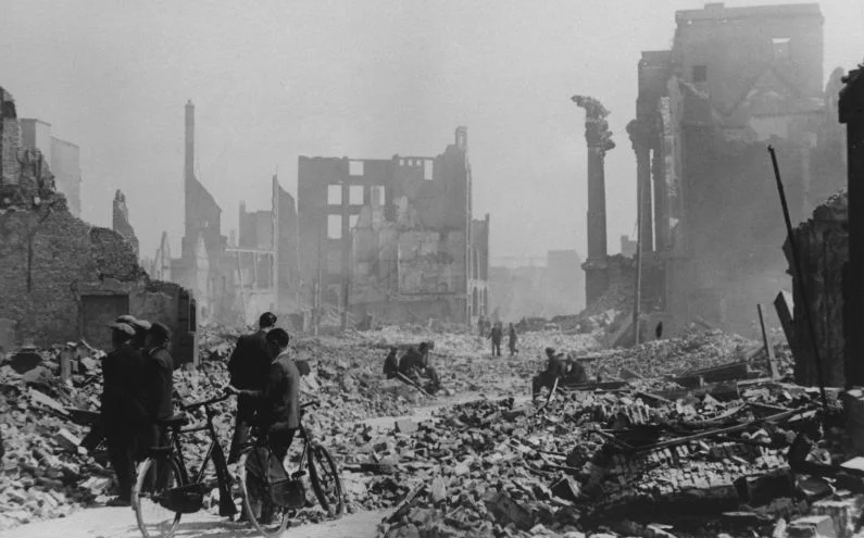 Rotterdam na het bombardement