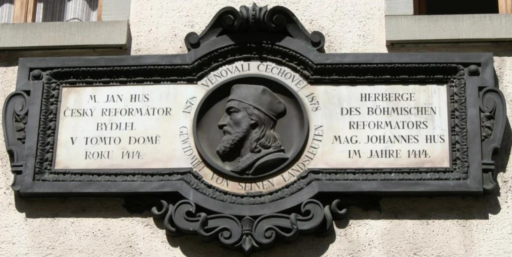 Hus huis in Konstanz, thans Hus museum (detail) – foto Ingeborg Kriegsman