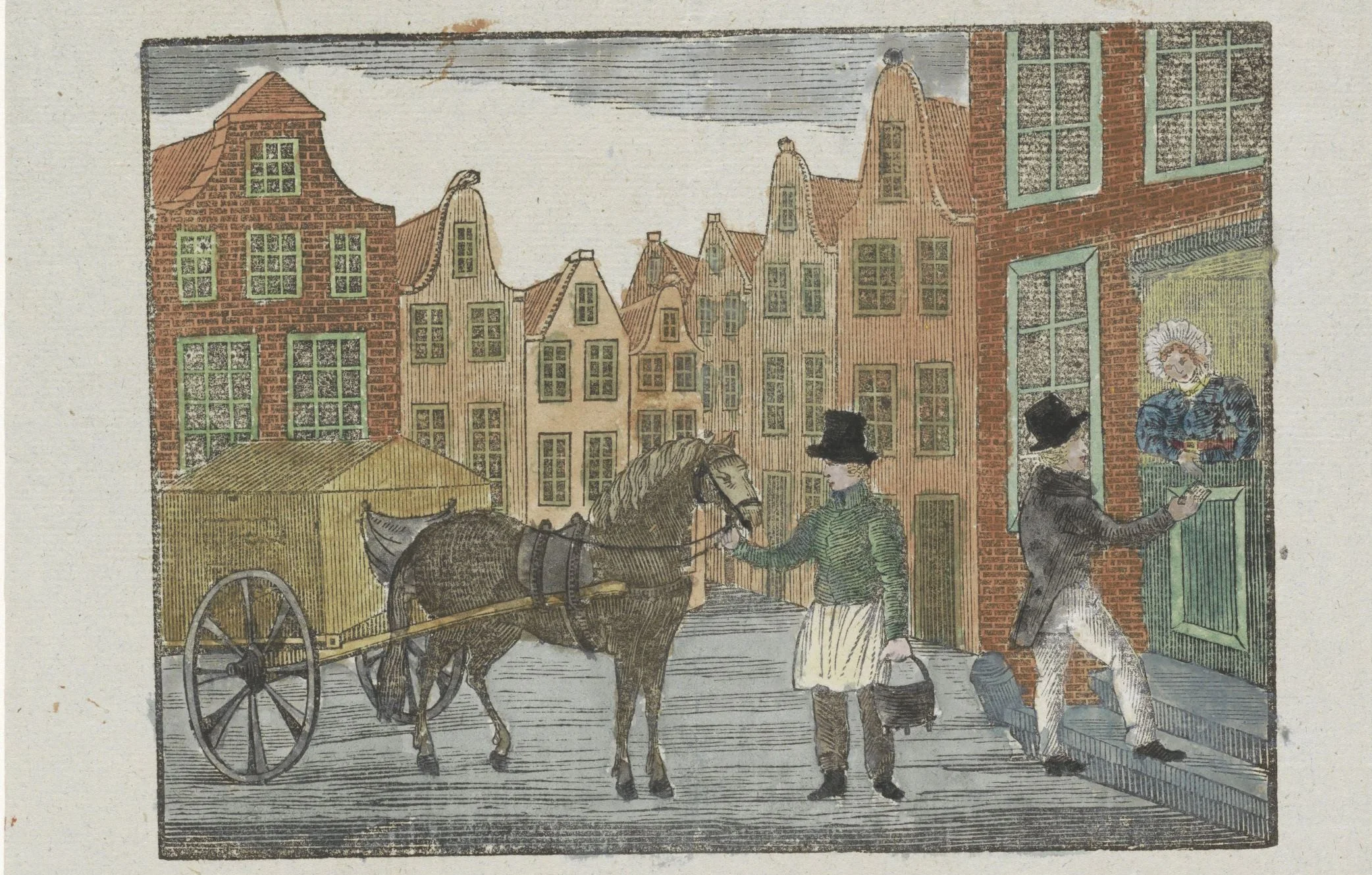 Kermisprent van de Amsterdamse askarrenmannen voor het jaar 1843, anoniem. Rijksmuseum Amsterdam.