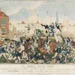 In augustus 1819 riepen politierechters in Manchester troepen op om een vreedzame demonstratie voor parlementaire hervormingen neer te slaan. Ze overtraden daarmee de wet, die voorschreef dat ze eerst de Oproerwet hadden moeten laten voorlezen. De gewelddadigheden die volgden kostten vijftien demonstranten het leven Honderden raakten gewond.
