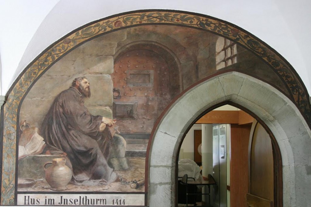 Muurschildering in het Dominikaner klooster in Konstanz – foto Ingeborg Kriegsman