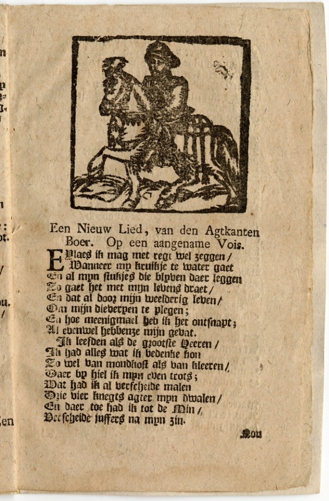Schijnbedrieger en liedboekje, 1735 (KB)