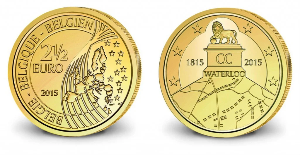 Waterloo munt van 2,5 euro