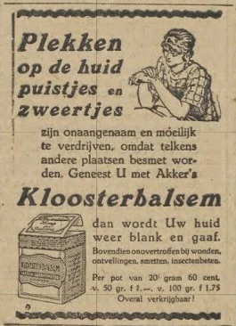 Geen Clearasil maar... kloosterbalsem?