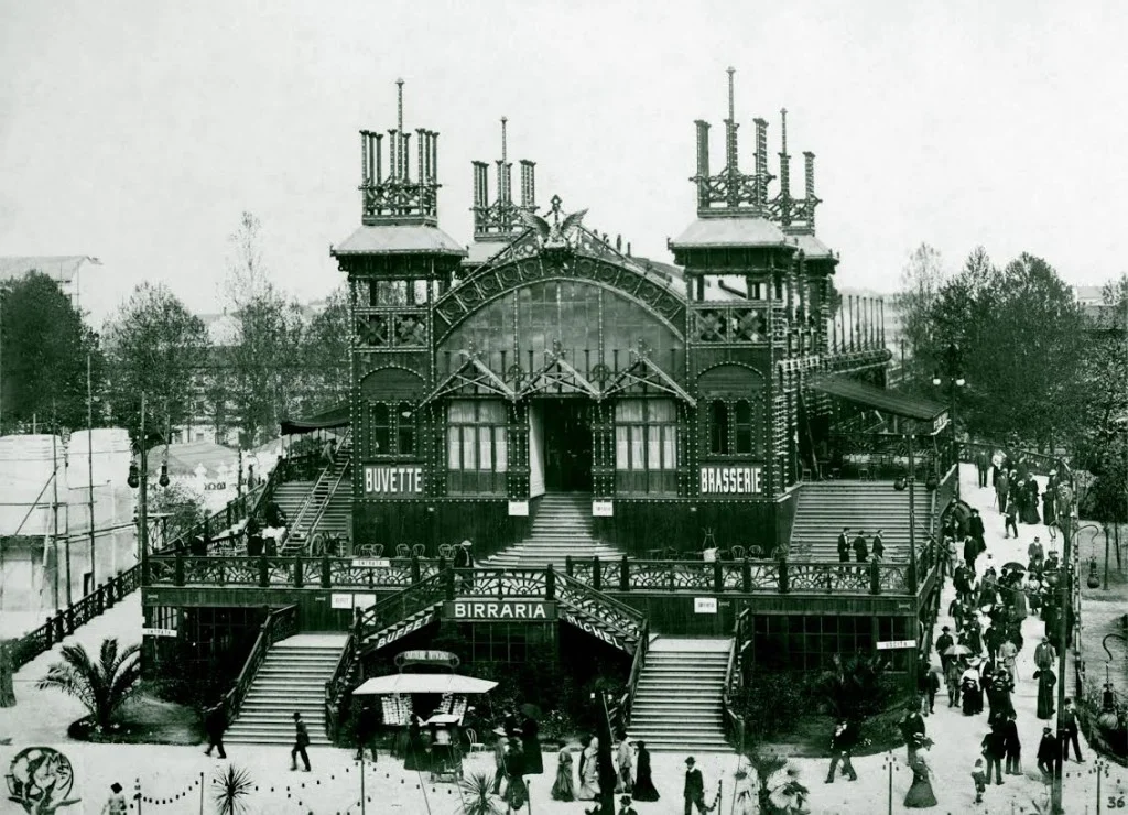 Station Piazza d’Armi van de Ferrovia elevata, 1906