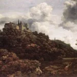 Gezicht op kasteel Bentheim - Jacob van Ruisdael, 1653 (National Gallery of Ireland, Dublin)