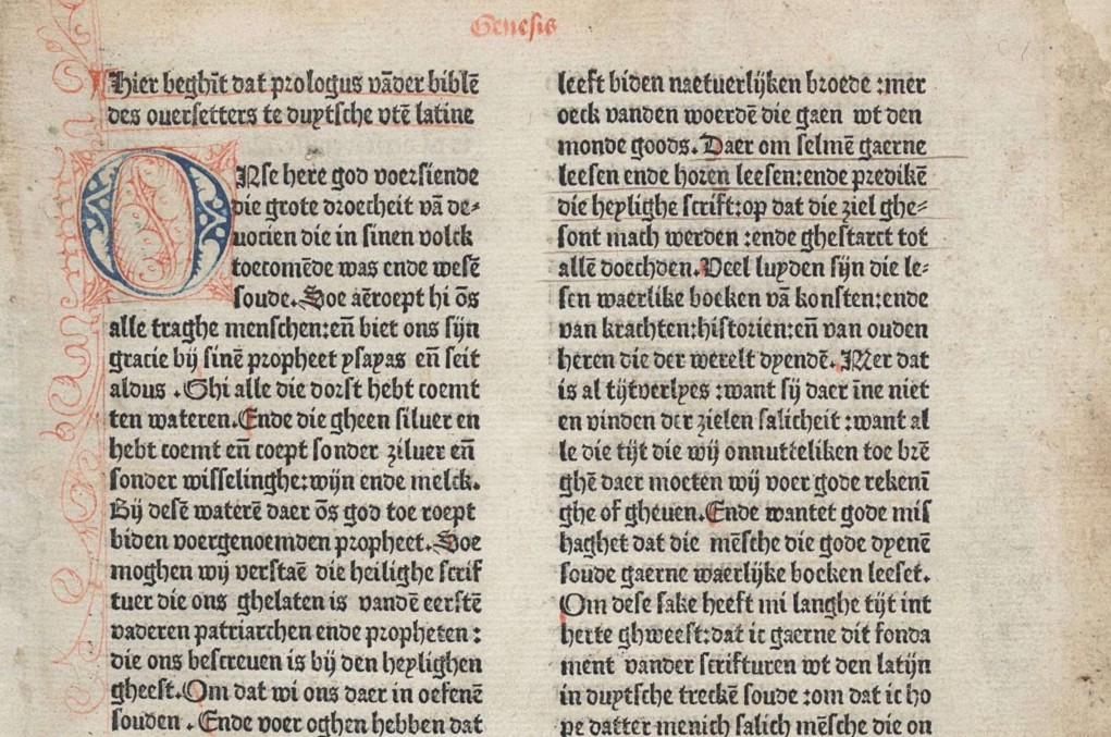 Pengantar Delft Bible dari 1477