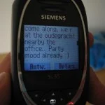 SMS op een mobiele telefoon - cc