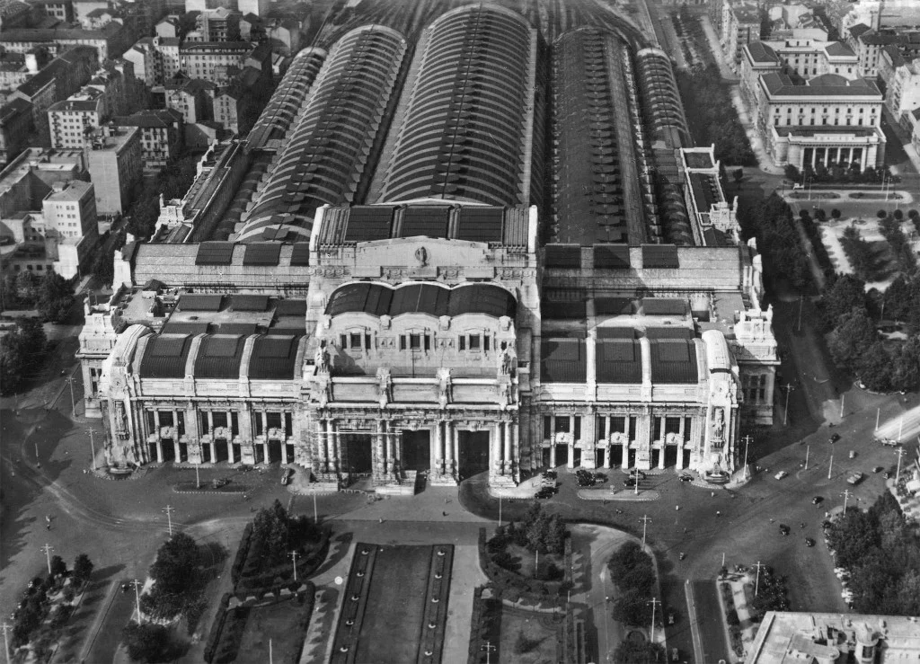 Ansichtkaart Milaan Centraal, ca. 1950