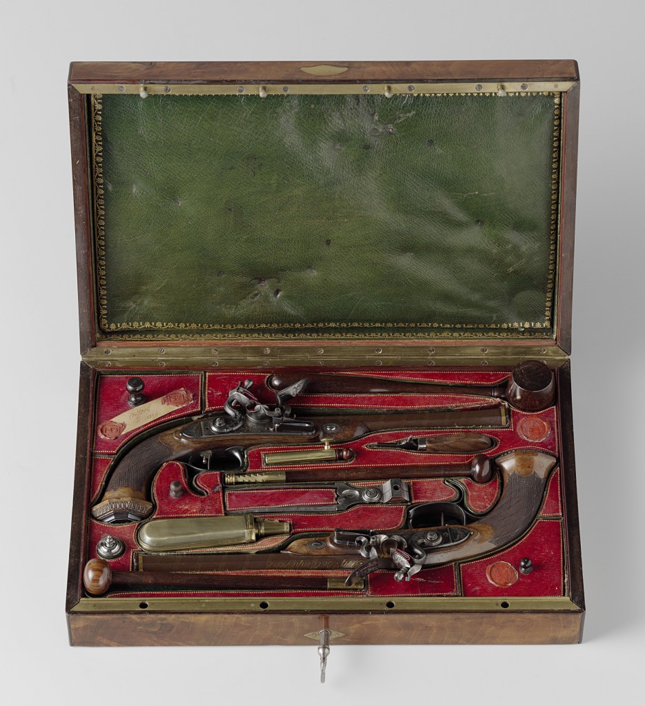 Cassette met koppel pistolen, ca. 1813-1815 (Rijksmuseum Amsterdam)