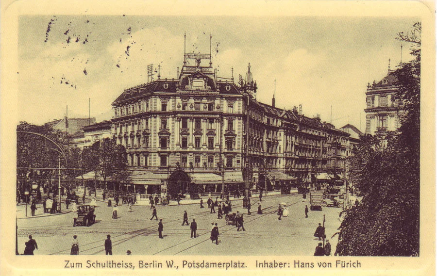 Potsdamer Platz Berlijn, ca. 1900. Bron: Wikimedia