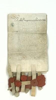 De overeenkomst van 1578 waarmee de Stad Amsterdam zich aansloot bij hetverbond tegen Spanje.