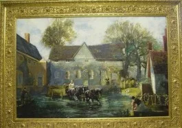 Keatings interpretatie van Constable's schilderij "The Hay Wain"