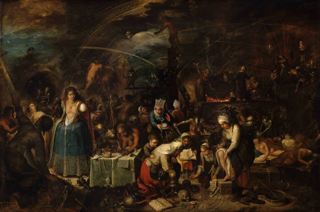 Heksenbijeenkomst, Frans Francken II, 1607, Kunsthistorisches Museum, Wenen