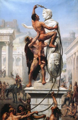 Joseph-Noel Sylvestre, The Sack of Rome by the Barbarians in 410. 1890