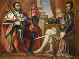 Pal voor het katholicisme: Karel V en zijn zoon Filips II (Antonio Arias Fernández, 1639/40)