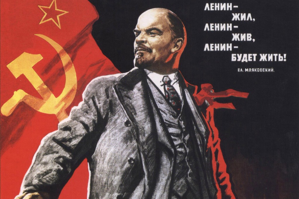 Propagandabeeld van Vladimir Lenin
