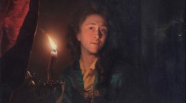 Zelfportret van Godefridus Schalcken (detail)