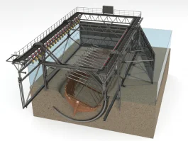 Constructie voor de lichting van de IJssselkogge (ArcheoProjecten)