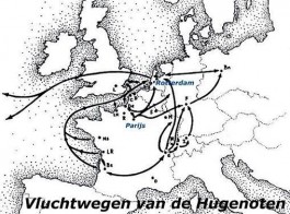 Vluchtwegen van de Hugenoten (http://hugenoten.emjee.nl/oorsprong.htm)