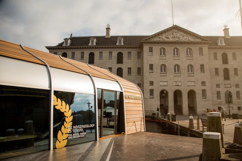 Koningssloep bij het Scheepvaartmuseum