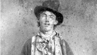 De portretfoto vn Billy the Kid