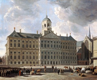 Het Stadhuis omstreeks 1670 door Gerrit Adriaenszoon Berckheyde