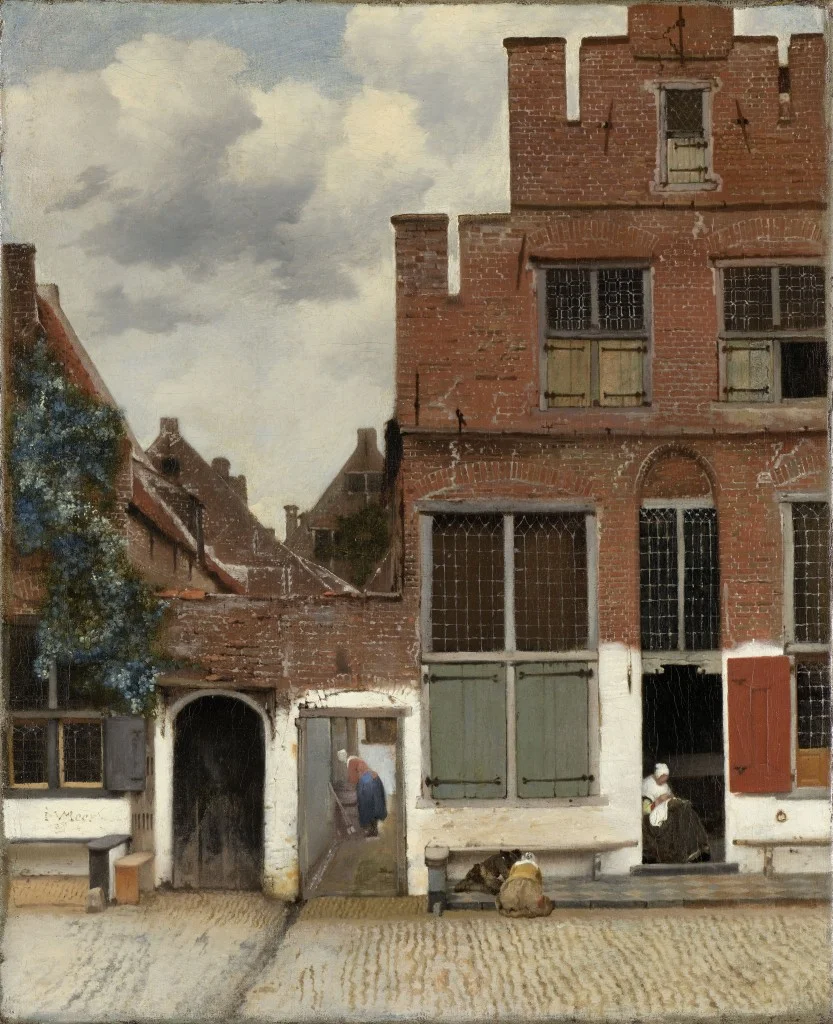 Gezicht op huizen in Delft, bekend als 'Het Straatje', Johannes Vermeer | ca. 1658 | Rijksmuseum