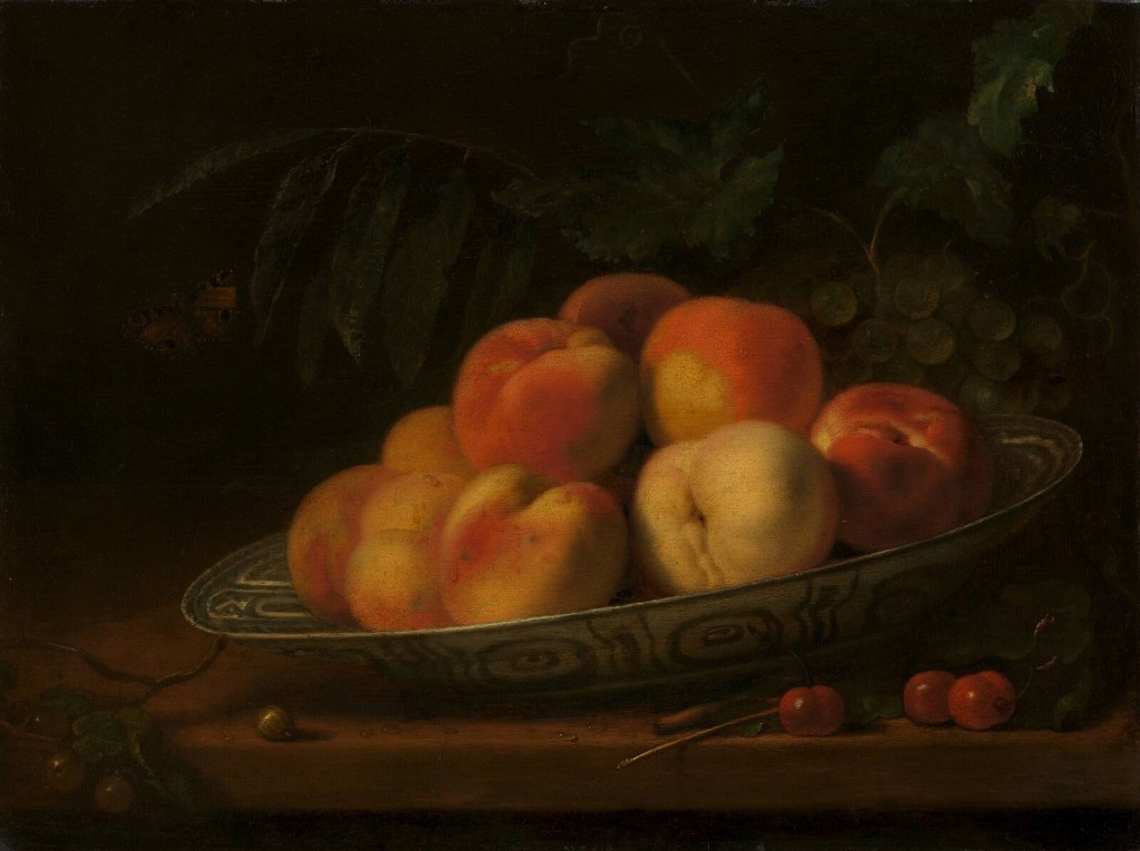 Abraham van Calraet - Schaal met perziken (Boijmans)