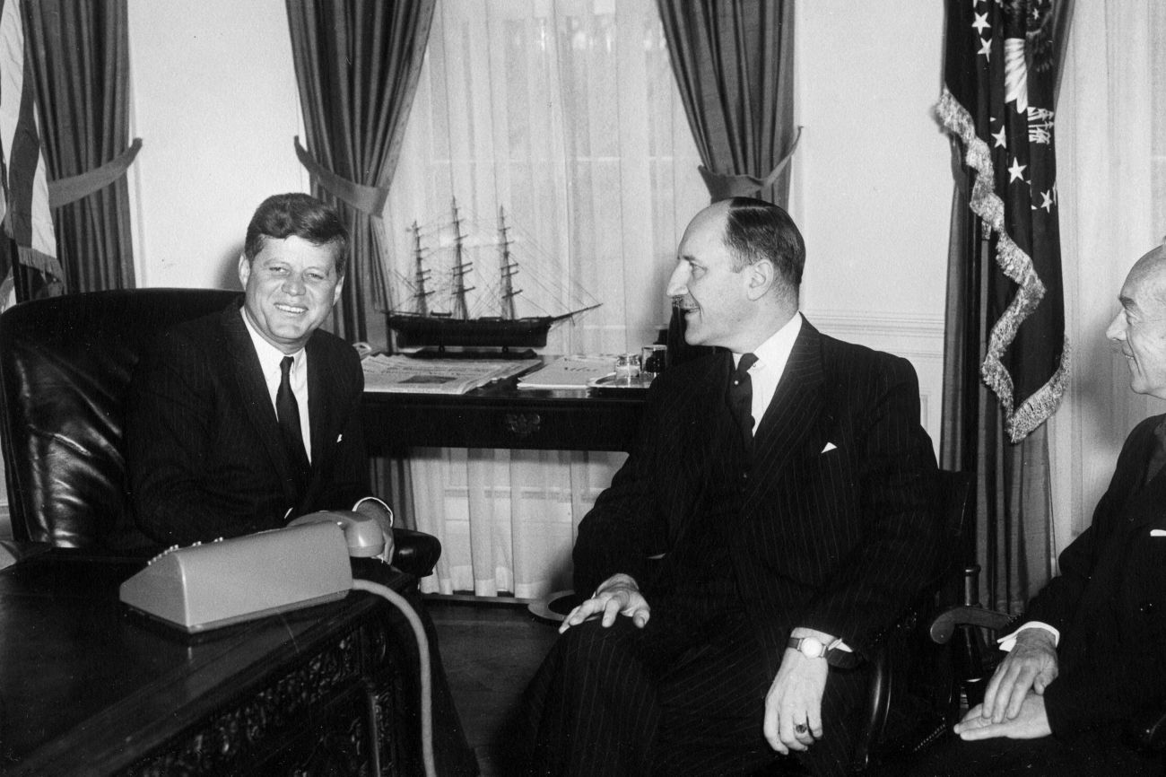 Joseph Luns en president John F. Kennedy