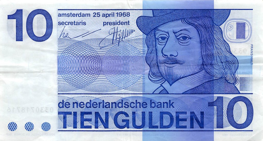 Bankbiljet van 10 gulden met Frans Hals (verzamelhuis.net)