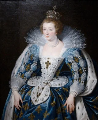 Portret van de Franse koningin-moeder Anna van Oostenrijk (Peter Paul Rubens)