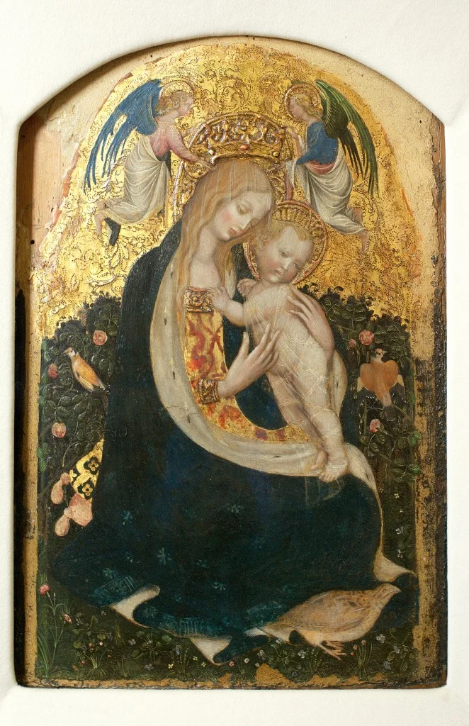 Een van de gestolen werken: Madonna della Quaglia - Pisanello, ca. 1420