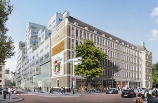 Artist impression van het Timmerhuis in Rotterdam