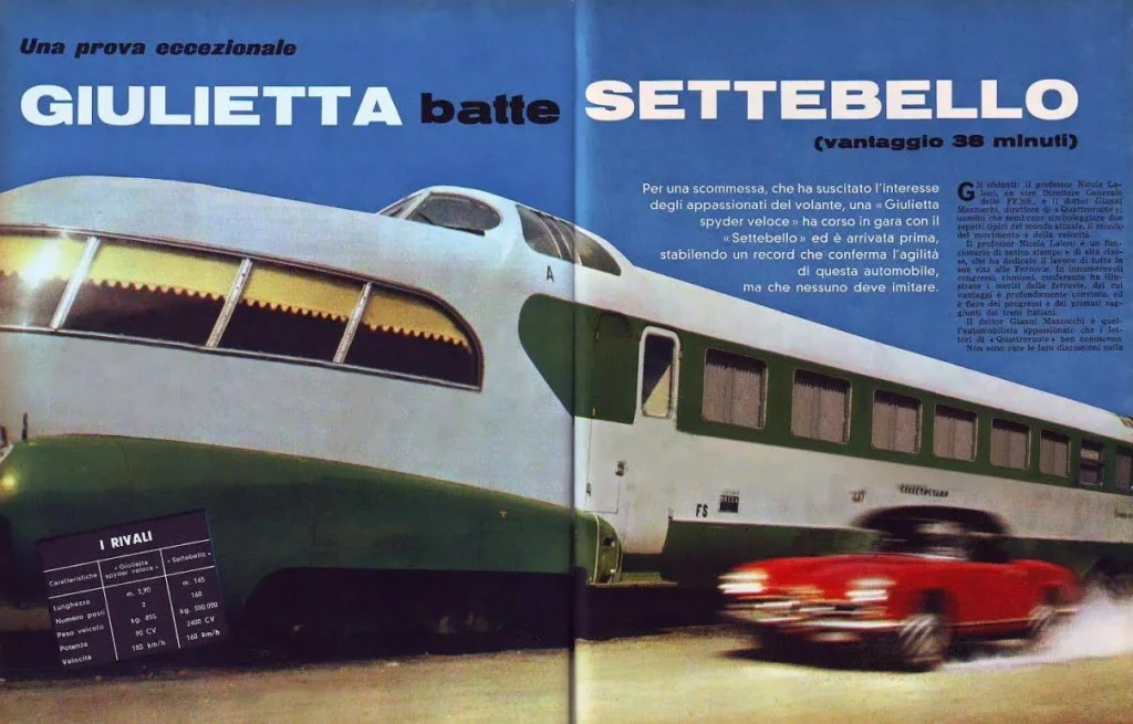 Artikel 'Giulietta verslaat Settebello', 1961 (Quattroruote)